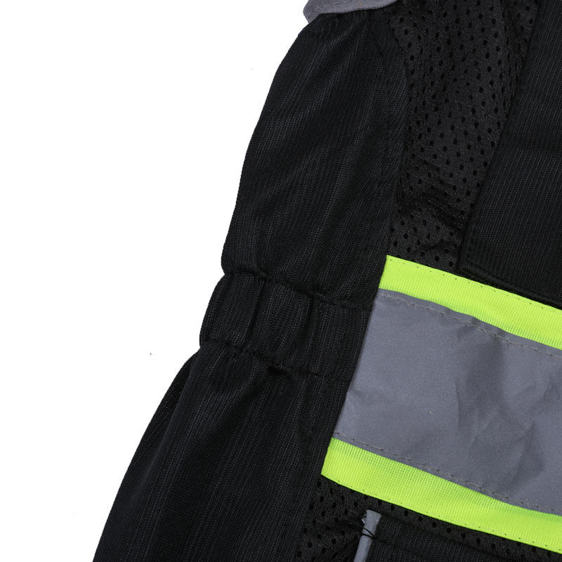 Hi Vis Knitted & Mesh Safety Vest With Pockets