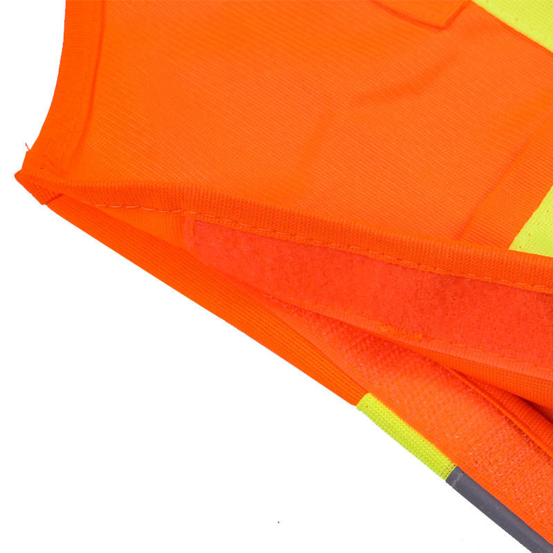 Removable Zippered Knitted Mesh Panel Reflective Vest