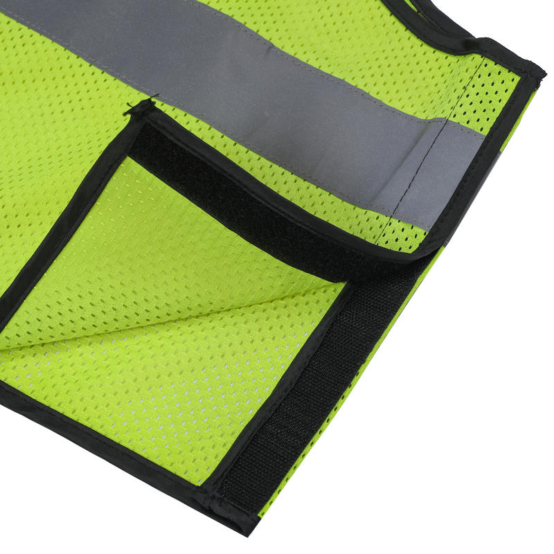 Removable Zippered Knitted Mesh Panel Reflective Vest